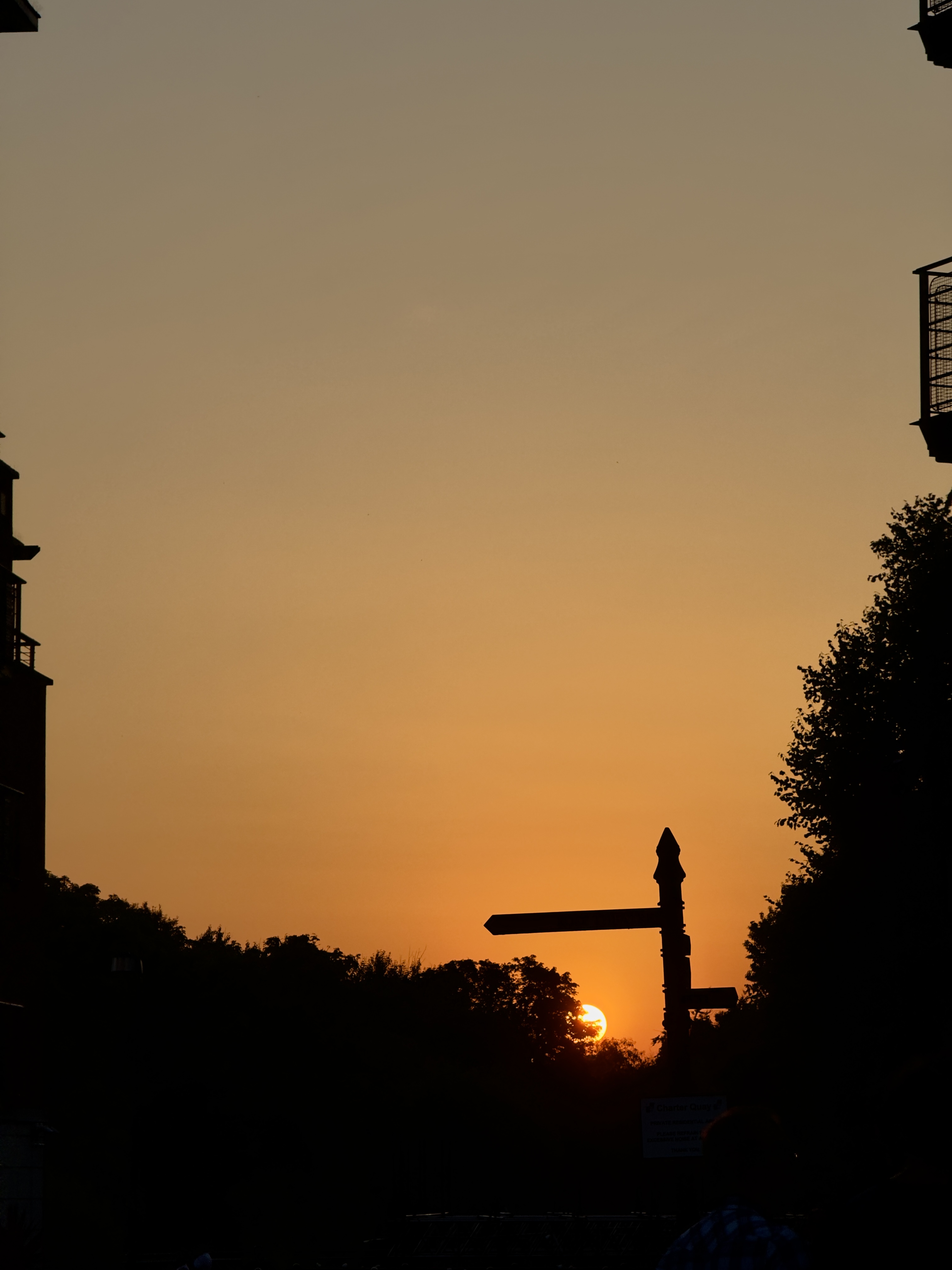 Silhouette at sunset